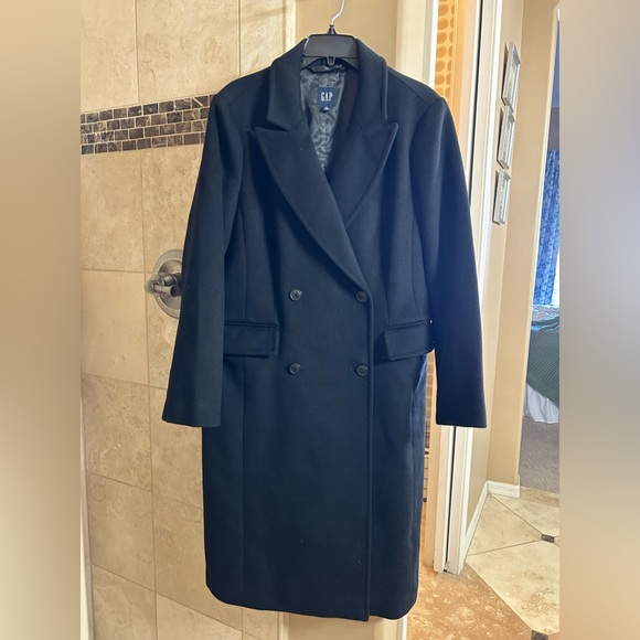 Black wool coat - Picture 2 of 2